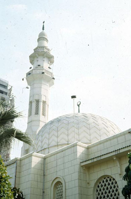 View to dome, and minaret
