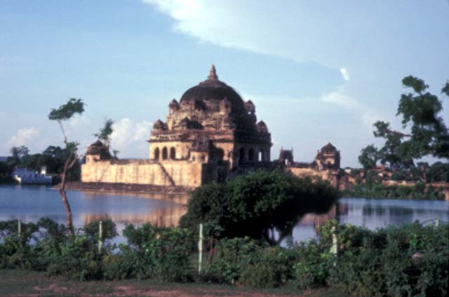 View of the tomb from the bank