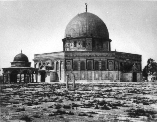 Exterior view from northeast with the Dome of the Rock
