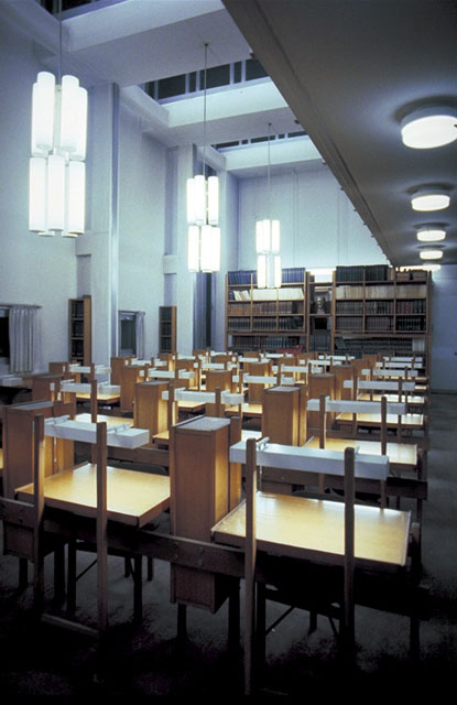 <p>Interior, reading room</p>