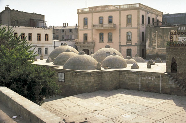 Rooftop of a restored hammam