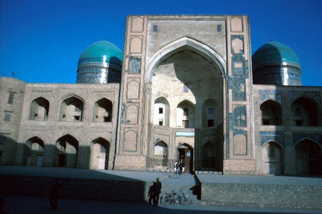 Main façade (west) and entrance to the madrasa