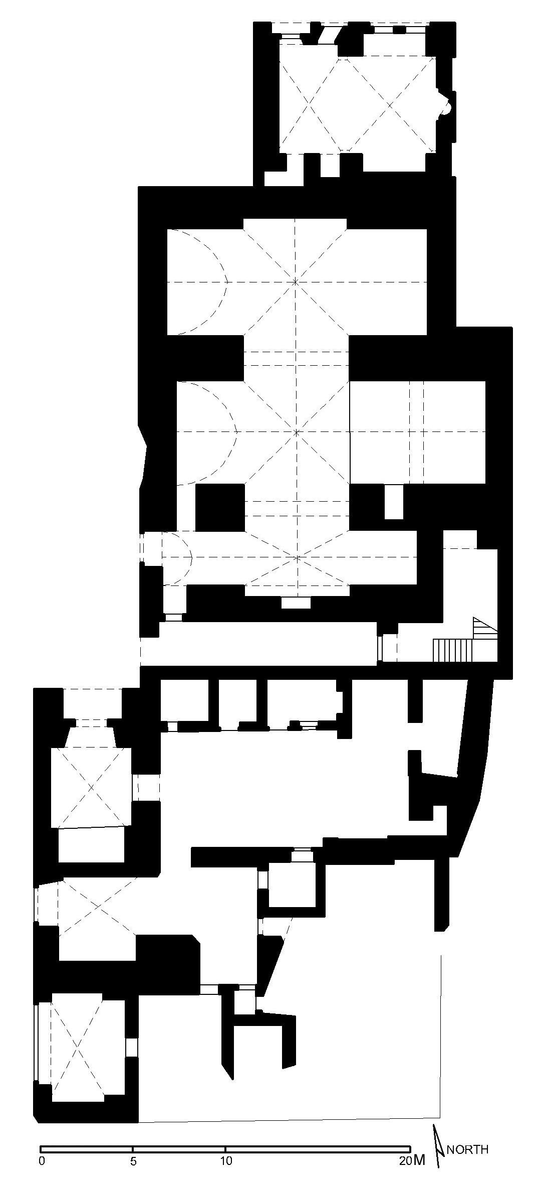 Floor plan of Amir Alin Aq Palace, Cairo