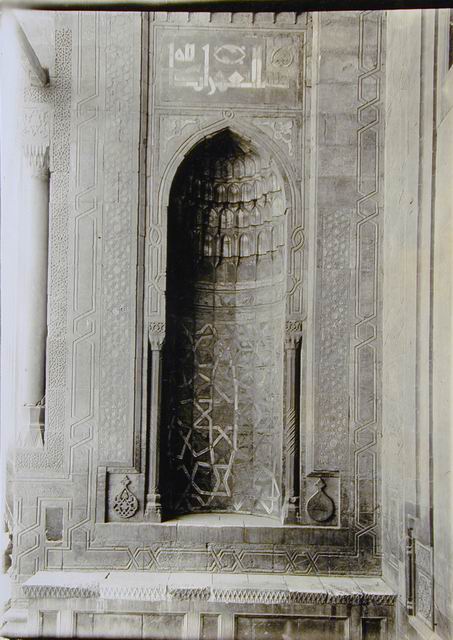 Niche on left side of entrance bay of madrasa