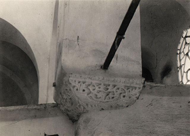 Fethiye Mosque - Interior detail, parekklesion capital prior to restoration