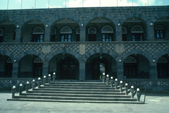 East façade, main entrance