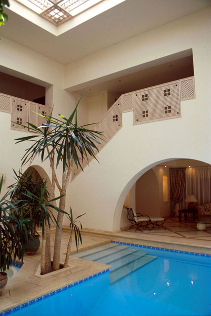 Interior view, showing pool