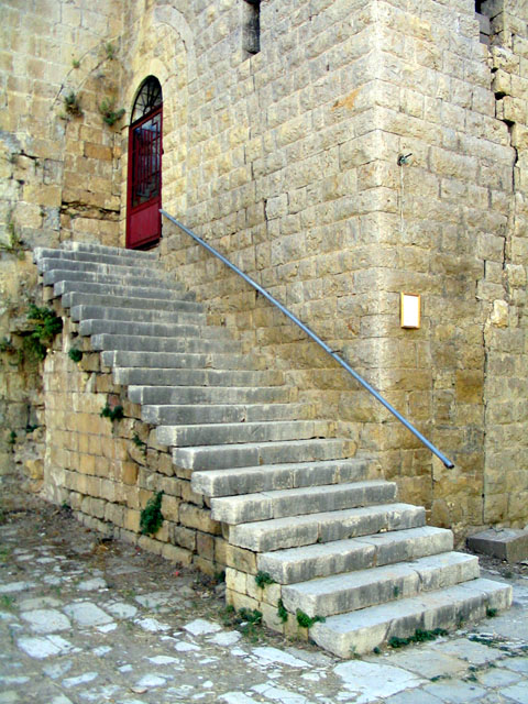 Staircase in the courtyard
