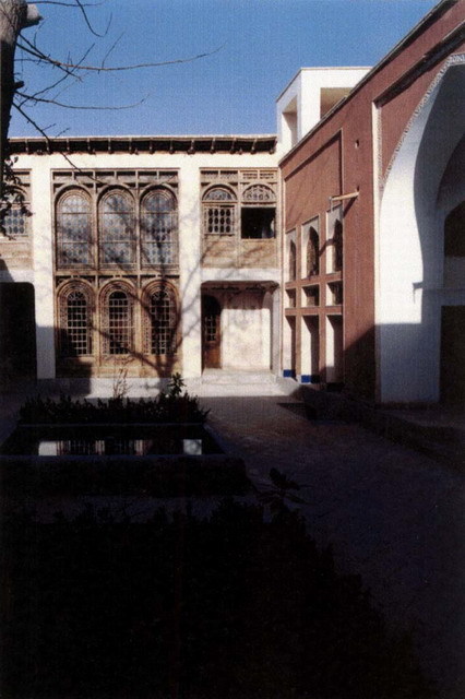 Courtyard view, with iwan at right