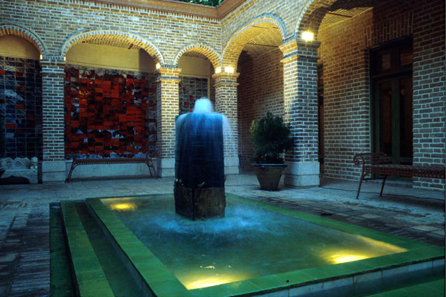 Interior detail of fountain