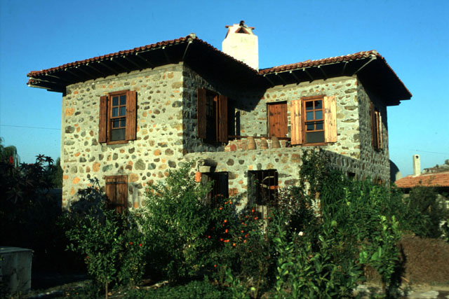 Ömer Houses - Exterior view, showing stone façade