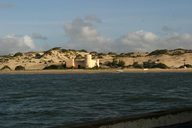 Exterior view from Lamu bay facing north