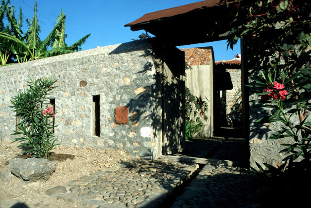 Ömer Houses - Exterior view, showing entrance