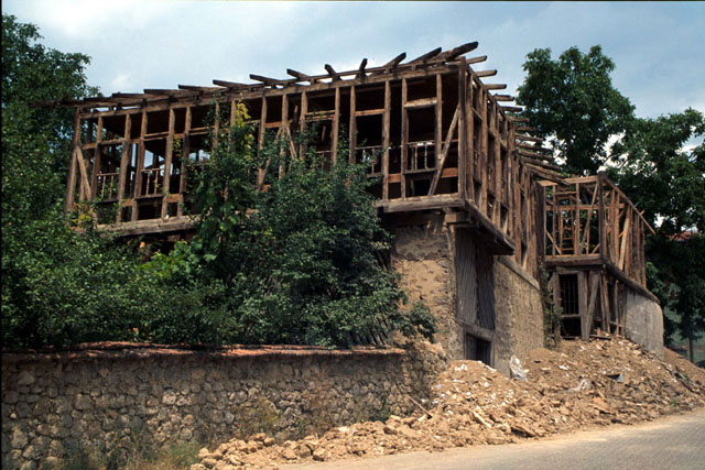 Exterior view showing demolished buildings
