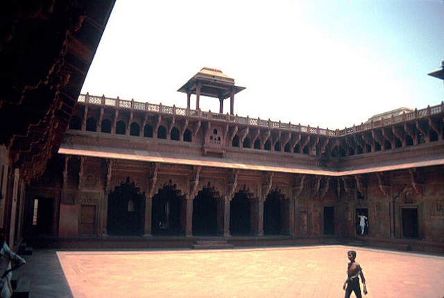 Interior view of central courtyard