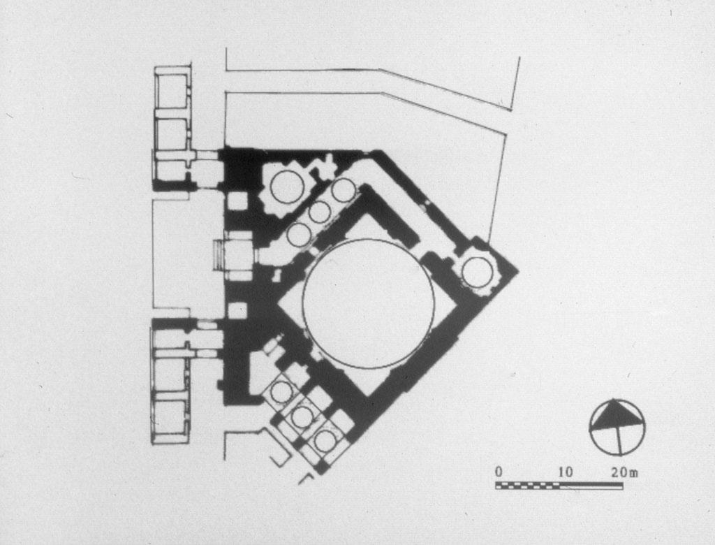 Floor plan of mosque (after George Michell).