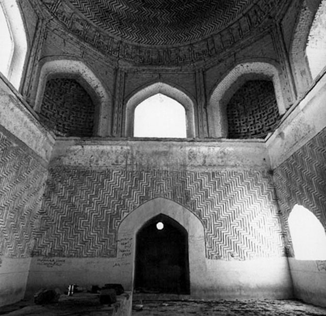 Interior view of mausoleum