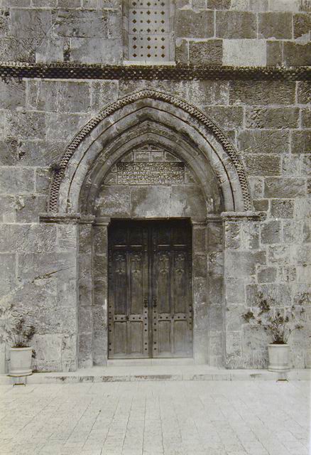 West entrance portal