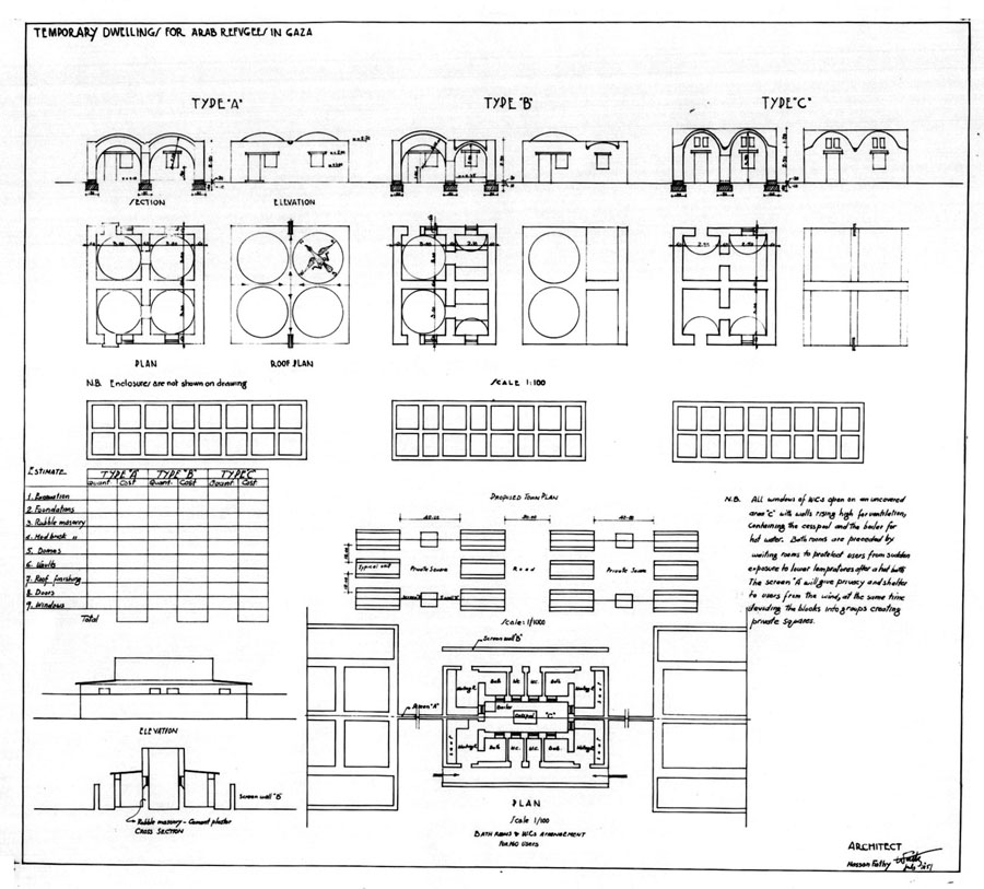 Proposed town plan and units drawings