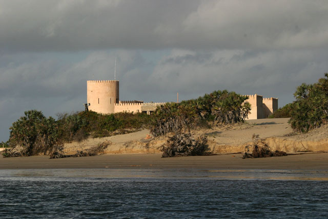 Exterior view from Lamu bay facing west