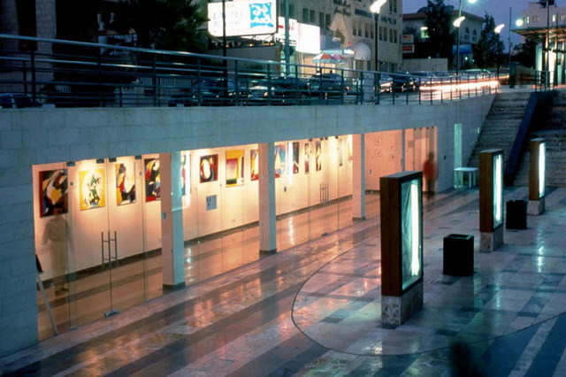View of exhibition arcade below street level