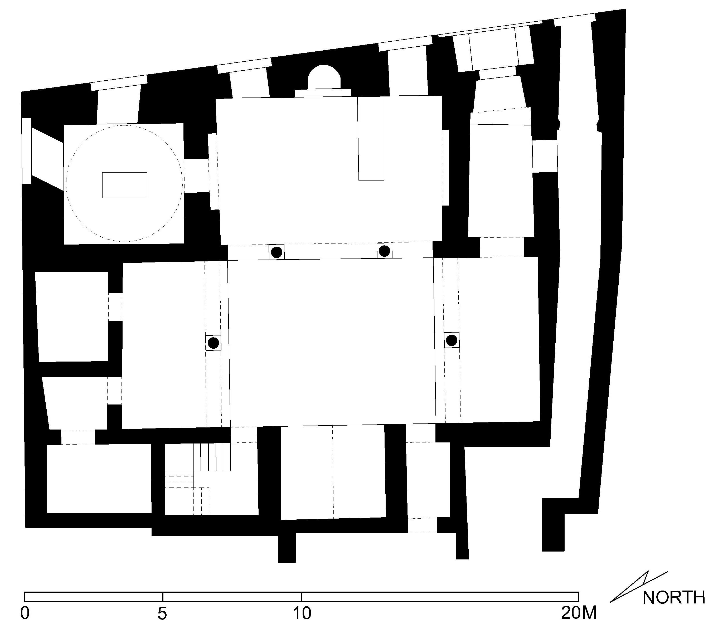 Masjid Ahmad al-Mihmandar - Floor plan of complex (after Meinecke) in AutoCAD 2000 format. Click the download button to download a zipped file containing the .dwg file. 