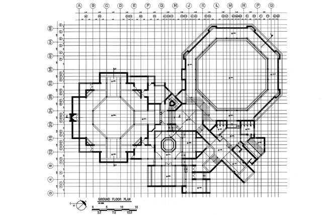 Poulad-Shahr Mosque - Ground floor plan