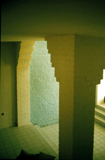 Interior, detail of brickwork