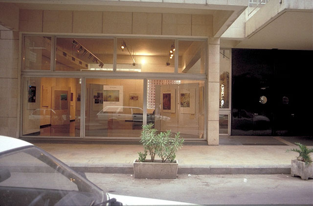 Exhibition area next to the main entrance on the south façade