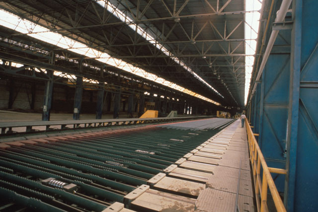 Interior view showing platform