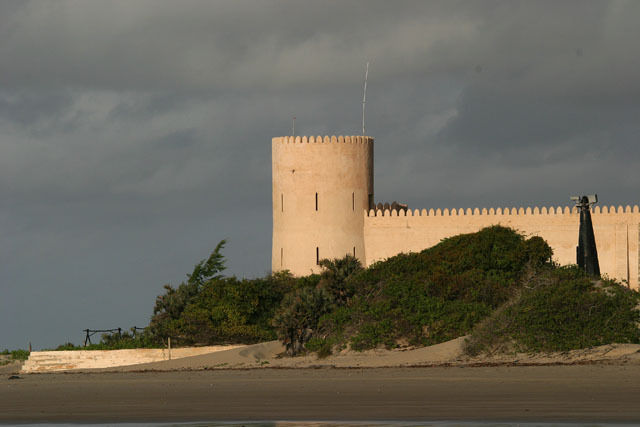 Exterior view from Lamu bay facing west