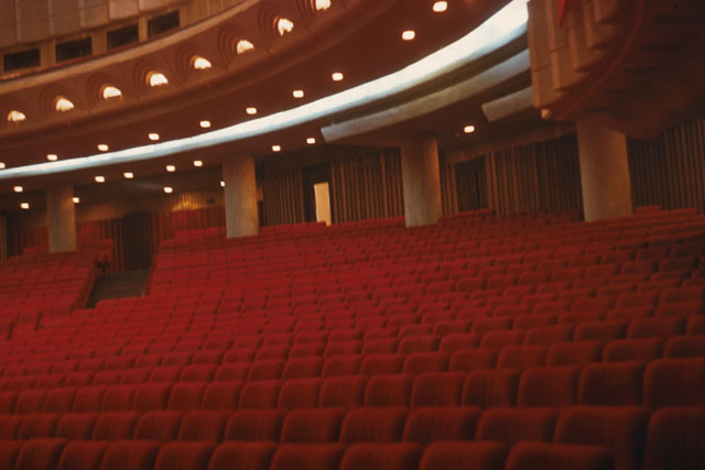 Interior view showing hall seating
