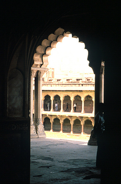 Exterior view of great courtyard and porch of audience hall