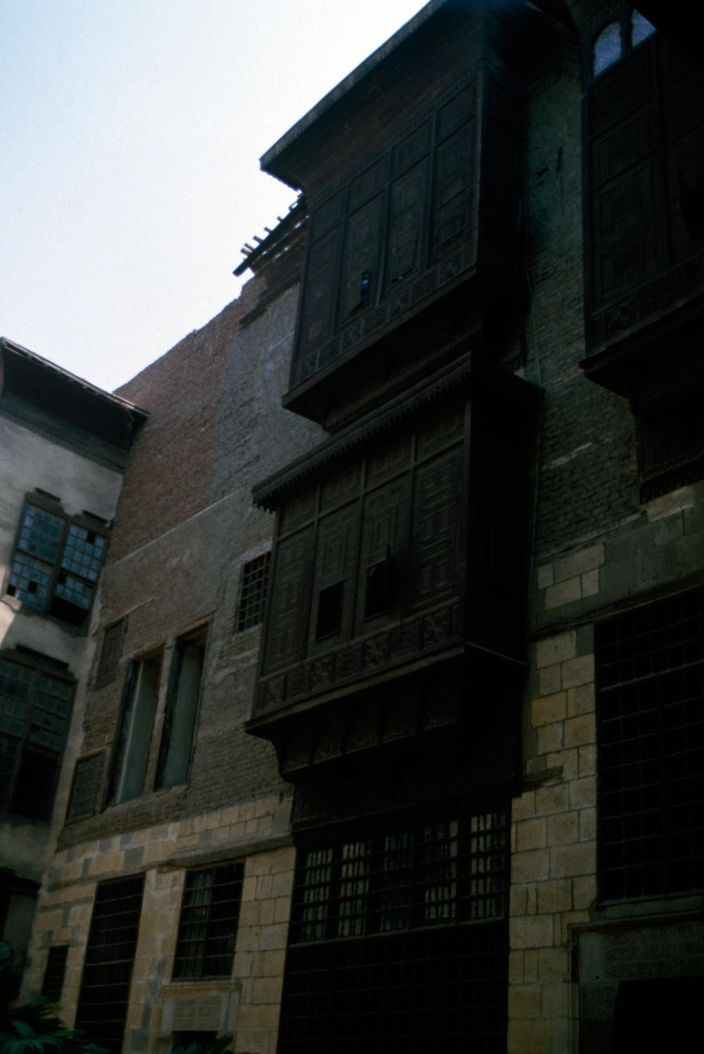 Mashrabiyyas on the southeast courtyard façade
