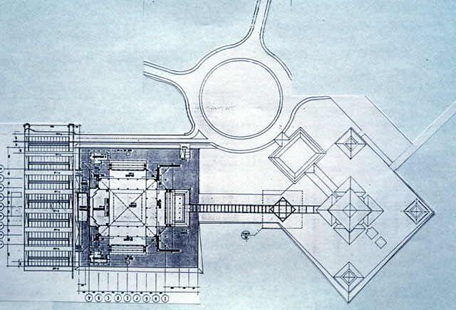 Faculty of Letters - B&W drawing, master plan