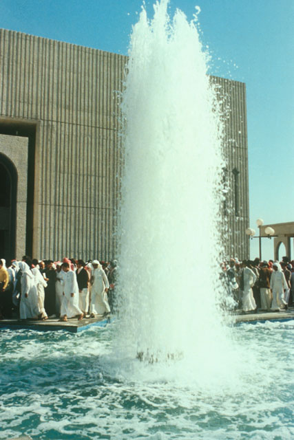 Exterior detail of fountain