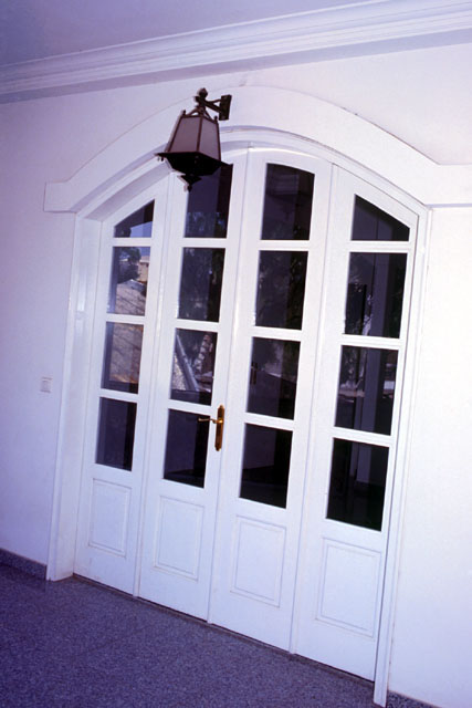 Interior detail showing door