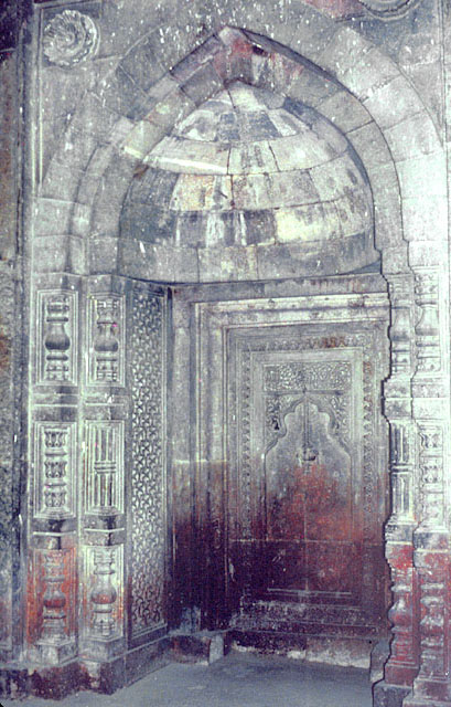 View of mihrab niche