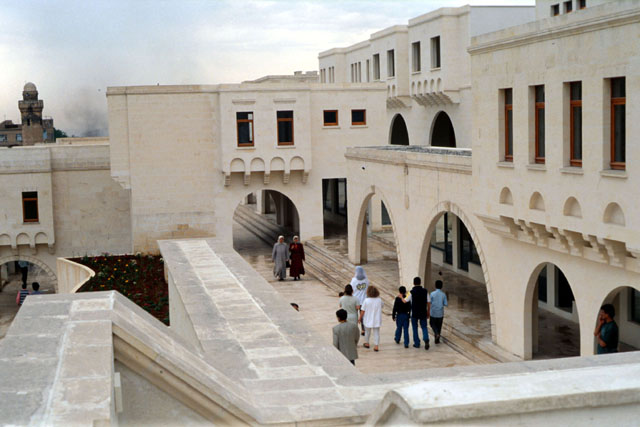 Exterior view showing walkways and façades