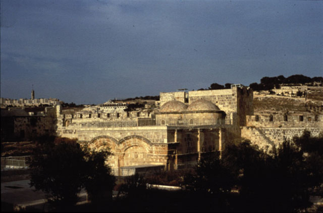 View of south façade facing the Haram