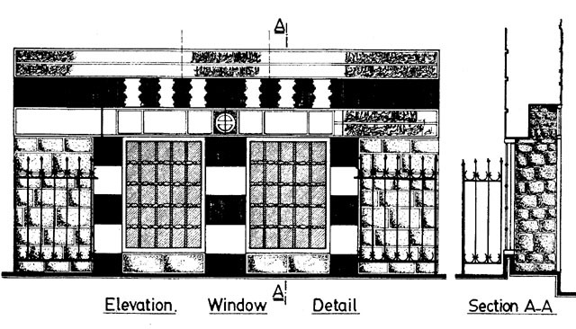 Windows: elevation and section