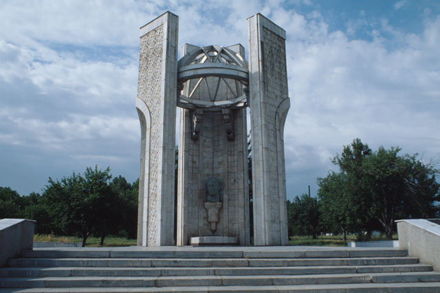 Exterior view of approach to monument