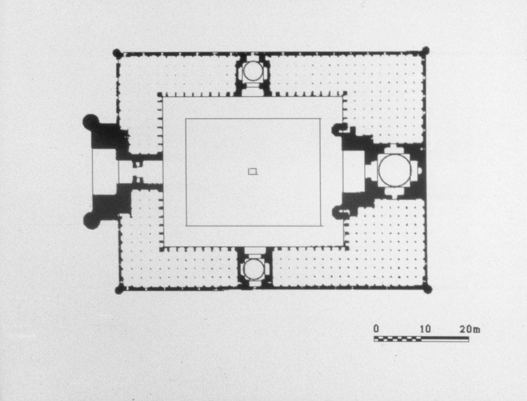 Masjid-i Bibi Khanum - Floor plan