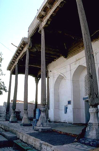 View of the southwestern side of the portico