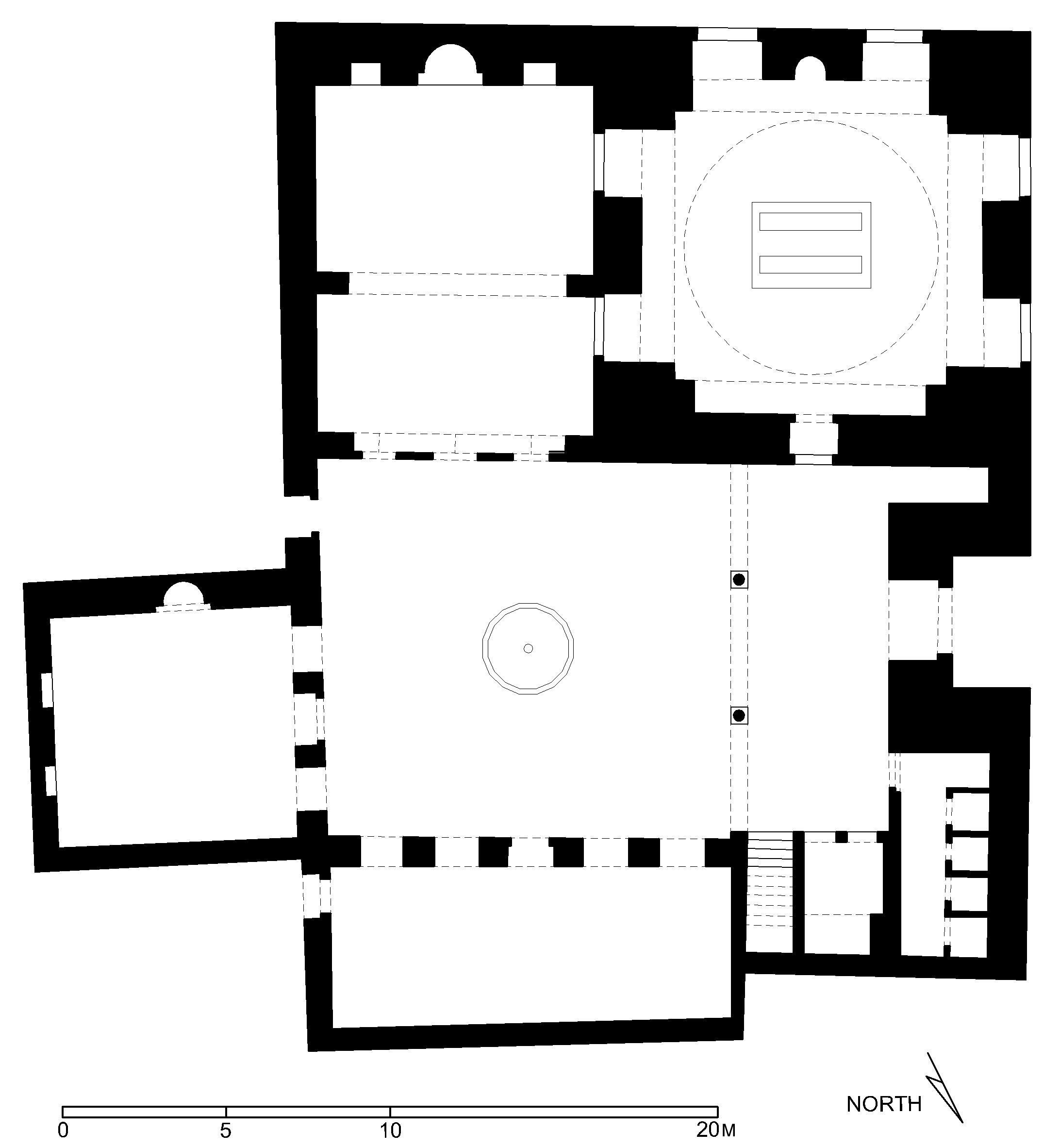 Floor plan of Zahiriyya Madrasa and Mausoleum of Sultan al-Zahir Baybars, Damascus