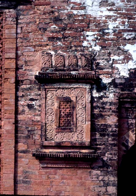 Decorative panel on east façade