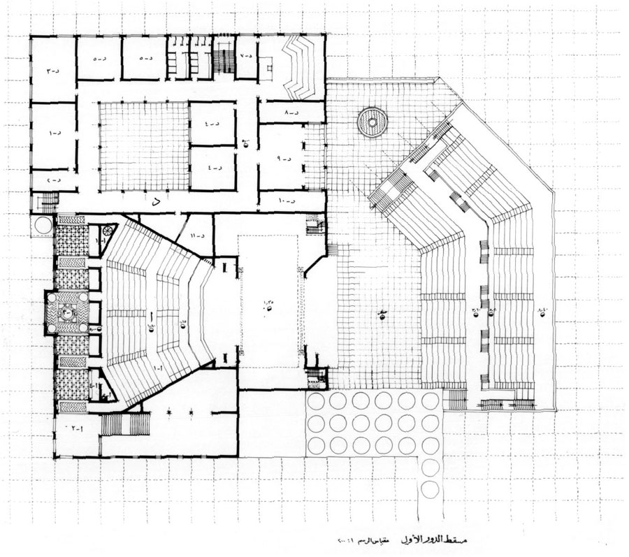 Theatre: design drawing, first floor plan
