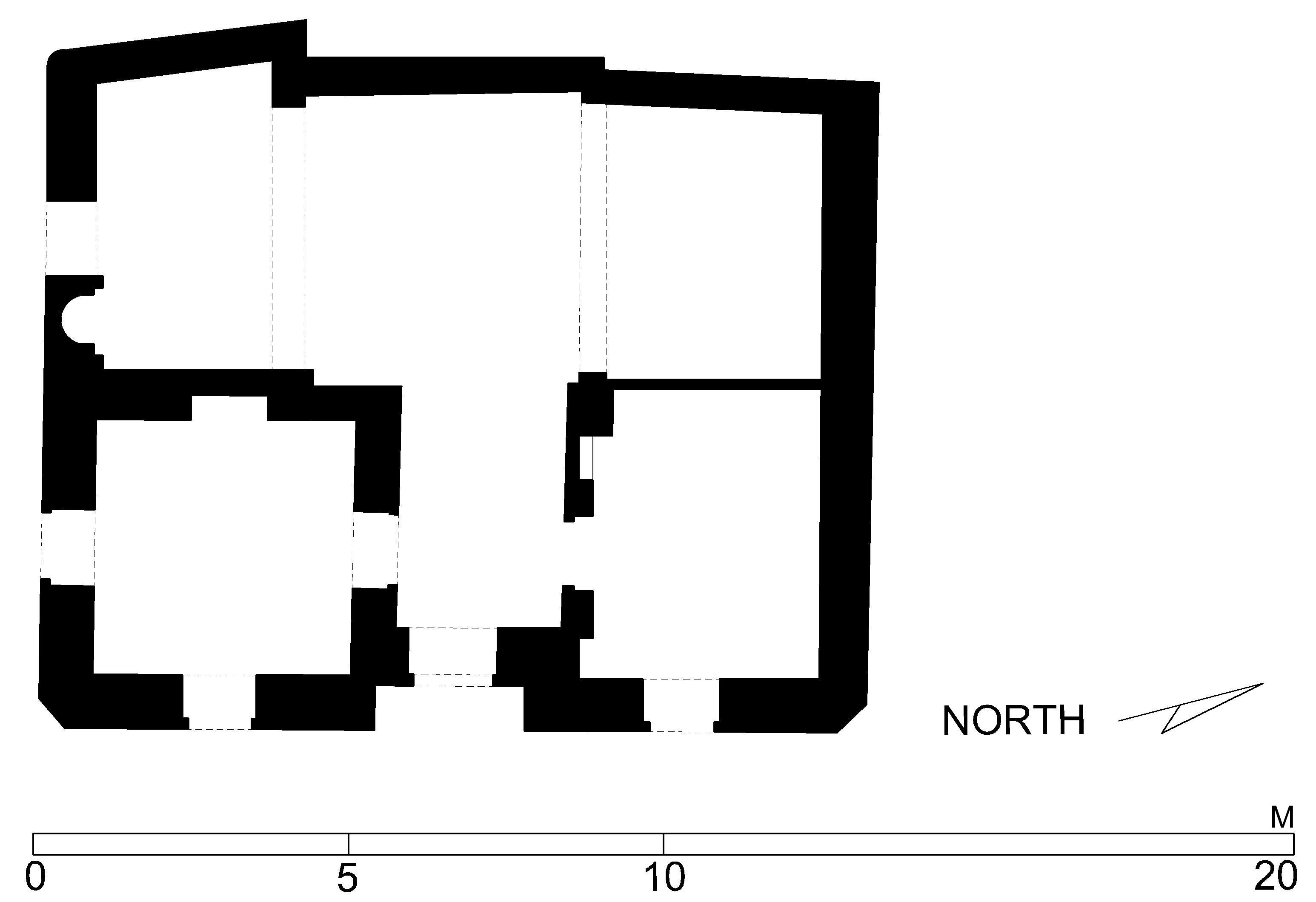 Turba Araq ibn 'Abd Allah al-Silahdar - Floor plan of mausoleum (after Meinecke) in AutoCAD 2000 format. Click the download button to download a zipped file containing the .dwg file. 