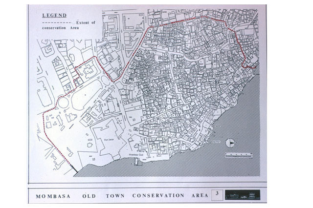 Map showing extent of conservation area in Old Town