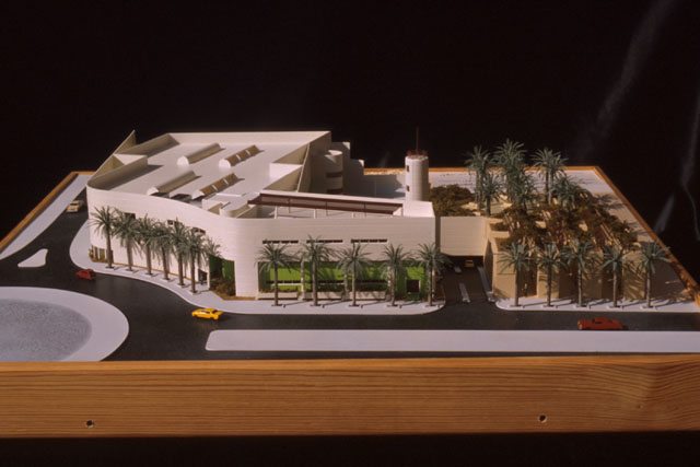 Aerial view showing model